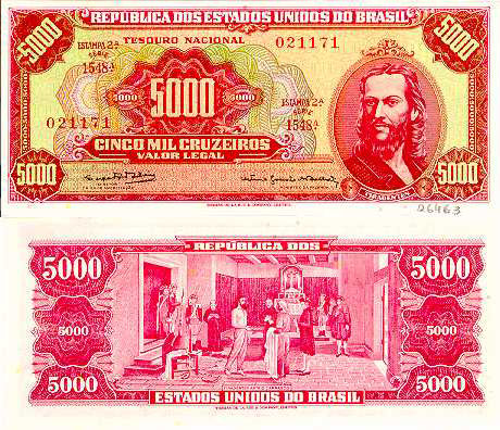 Personalidades nas notas de dinheiro brasileiras: Tiradentes (1746-1792)