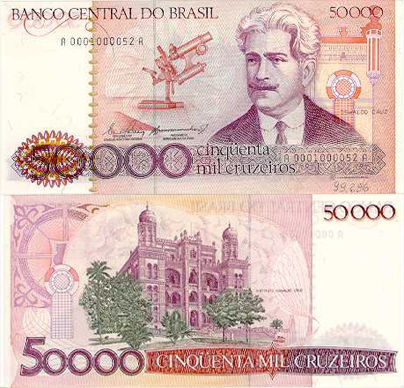 Personalidades nas notas de dinheiro brasileiras: Oswaldo Cruz (1872-1917)
