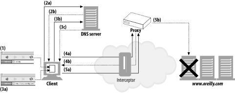 Browser doesn't detect dead server IP addresses when using intercepting proxies