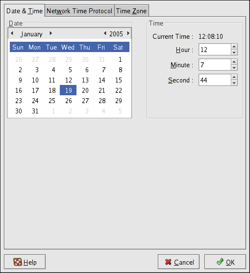 Time and Date Properties Time and Date Properties