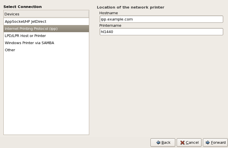 Adding an IPP Printer Adding an IPP Printer