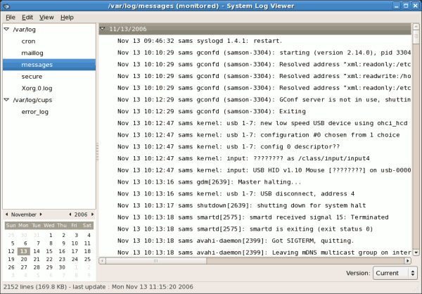 System Log Viewer System Log Viewer