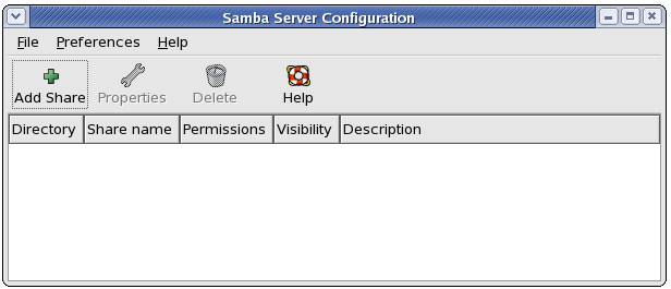 Samba Server Configuration Tool Samba Server Configuration Tool