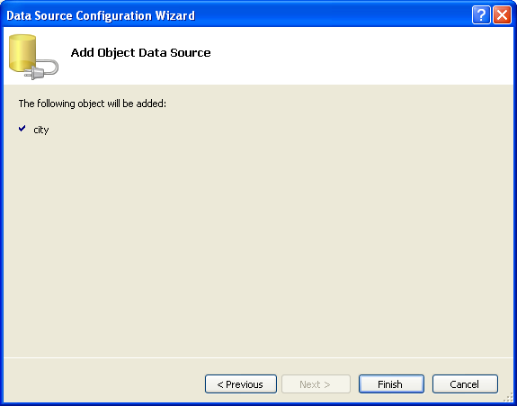 Entity Data Source Configuration Wizard
 Screen 3