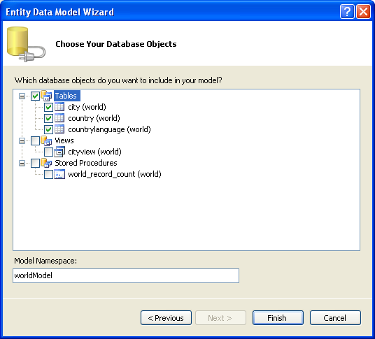 Entity Data Model Wizard Screen
 3