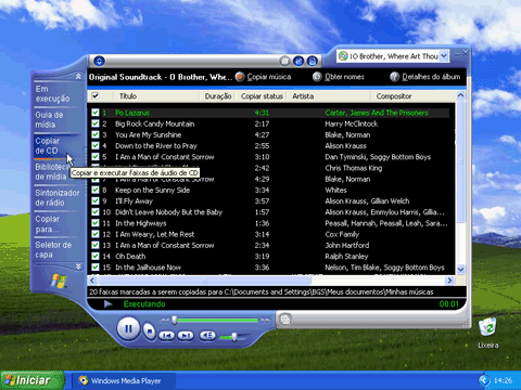 Exibir detalhes sobre o CD
