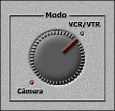 Imagem do modo reprodução no controle de uma câmera de vídeo digital