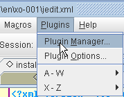 Open the Plugins manager